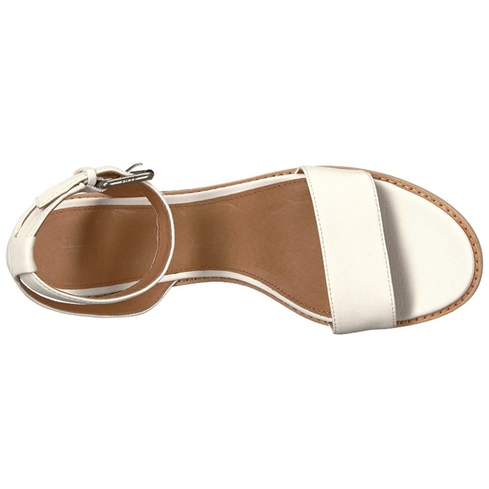 Frye Cindy Two-Piece White Block Cute Sandal Heels - Picture 7 of 13